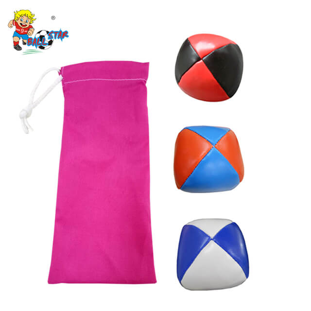Guangzhou professional leather juggling balls with logo custom