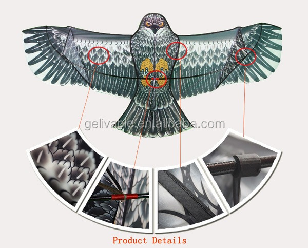 Easy flying eagle scare bird chinese kite