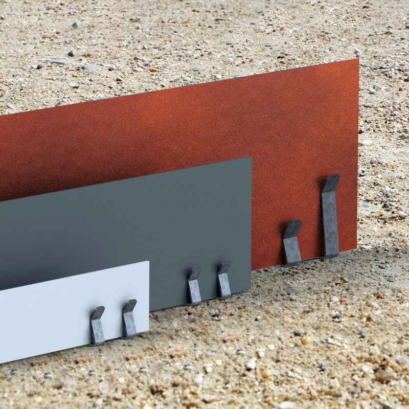 Corten, стальная окантовка газона, металлический забор, гибкая окантовка