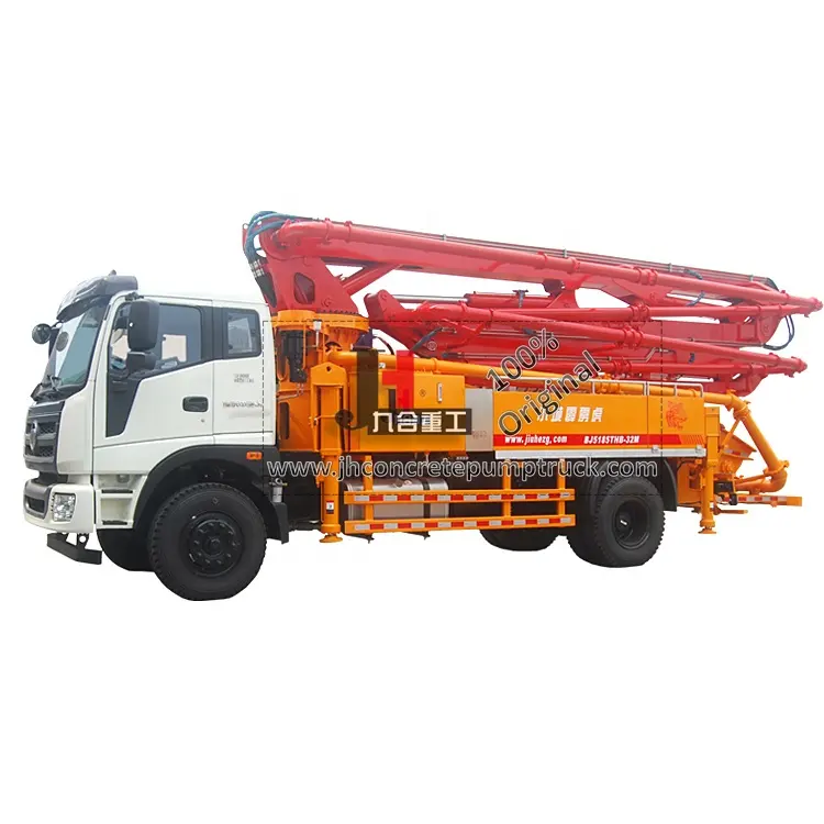 China Factory JIUHE brand 32m Boom Concrete Pump Truck for Sale