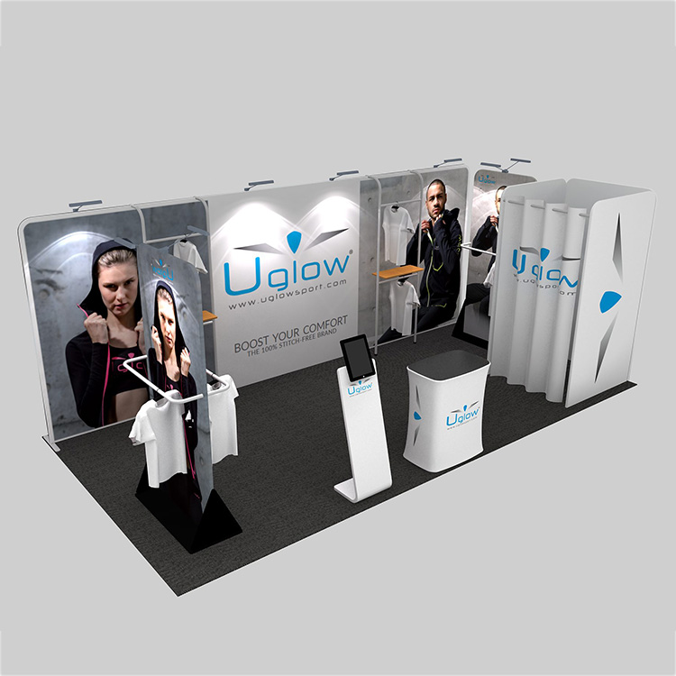 China wholesale tension fabric trade show booth 10x20