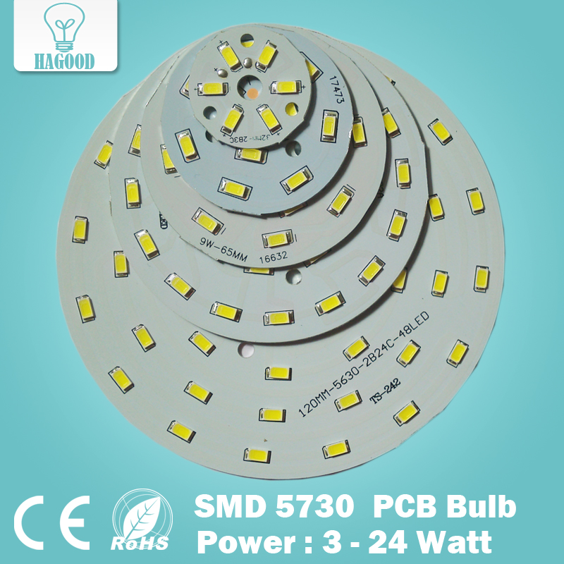 3 Вт, 5 Вт, 7 Вт, 9 Вт, 12 Вт, 15 Вт, 18 Вт, 20 Вт, 24 Вт, 5630/ 5730, яркая SMD световая панель, Светодиодная панель для потолка, печатная плата со светодиодом