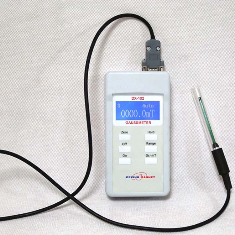 DX-102 DC portable gauss meter/tesla meter/portable magnetic field tester