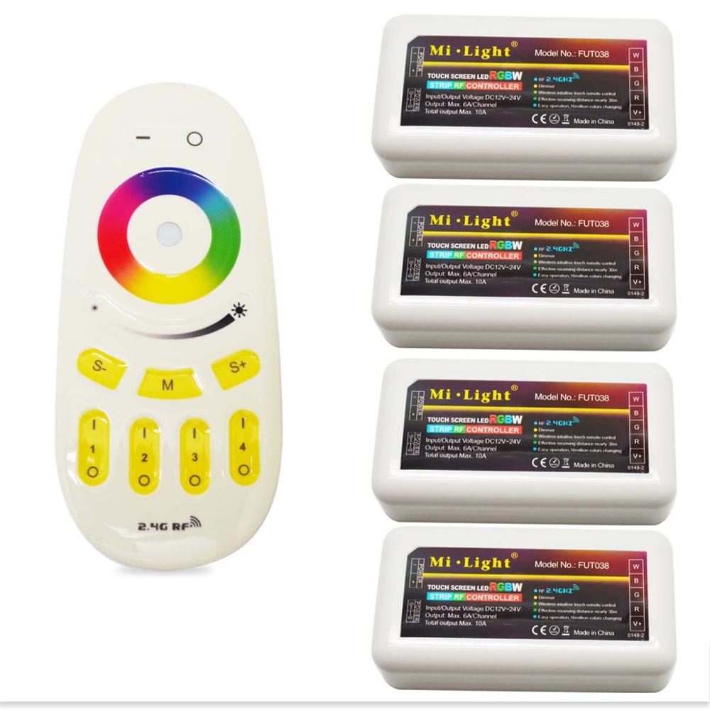 2,4G RF полносенсорный пульт дистанционного управления Milight RGBW RGB Wifi светодиодный контроллер