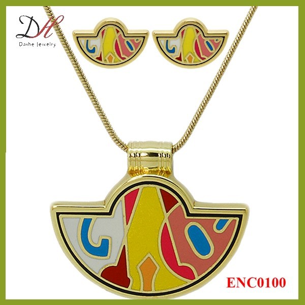 Daihe ENC0100 русский стиль ожерелье комплект, эмаль очарование колье