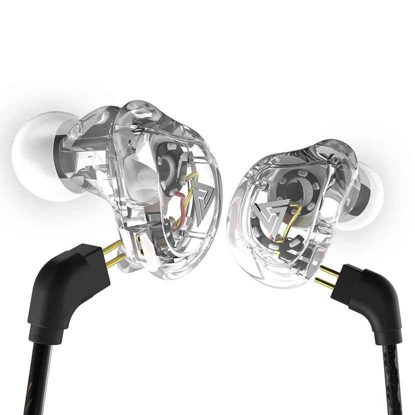 Динамические Hi-Fi DJ-мониторы QKZ VK1 4DD, Спортивная гарнитура для бега, наушники-вкладыши