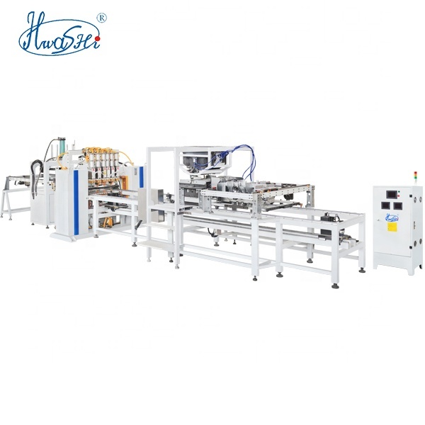 Hwashi Fully Automatic Welder Machine ,Steel Wire Rod Mesh Spot Welding,wire mesh making machine