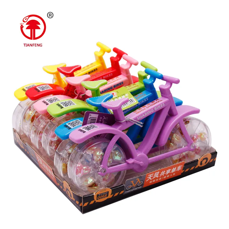 New kid bicycle toy candy jelly bean with fruity jelly flavor bean for bike packing