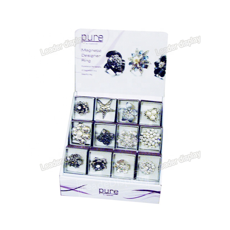 Promotional Customized Cardboard Fashion Jewelry Display Stand