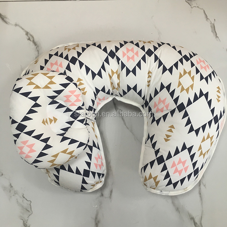 Hot selling custom cotton cover maternity feeding baby nursing pillow