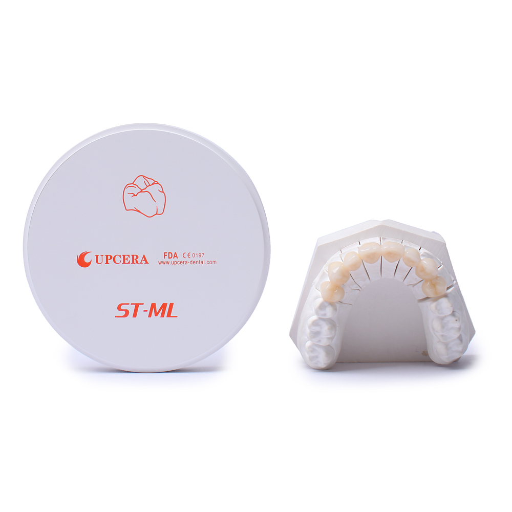 Упсера 16 мм ST-ML Многослойные циркония cad cam изготовление зубных протезов Зубные имплантаты диоксида циркония блоков Многослойные Зубные имплантаты диоксида циркония