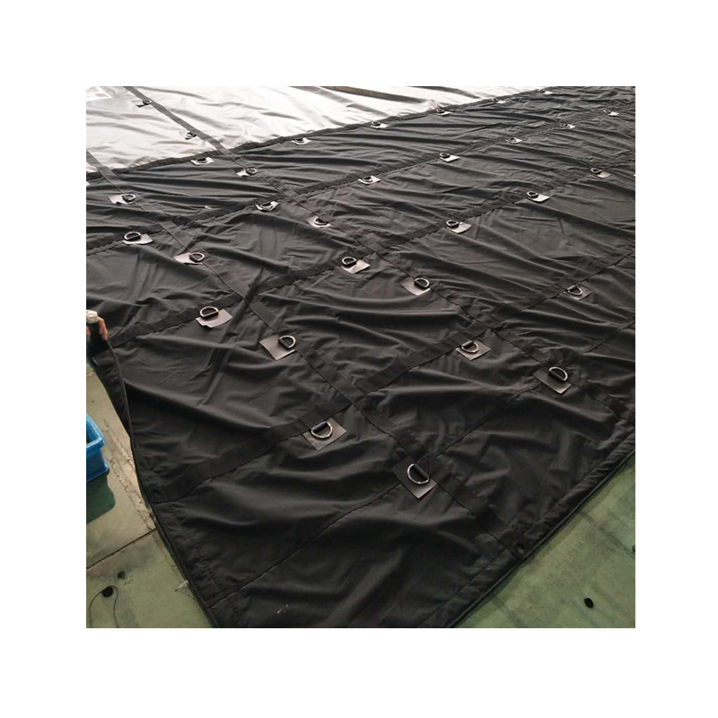 Black Lumber Tarp - 8' Drop  24' x 27' Vinyl for Flatbed Trailers