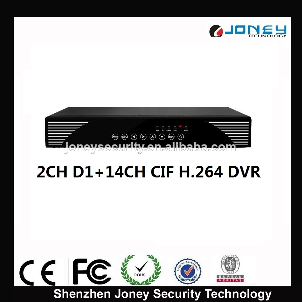 D1/CIF HDMI 4/8/16channel H.264 DVR HDD*2,Up to 6TB