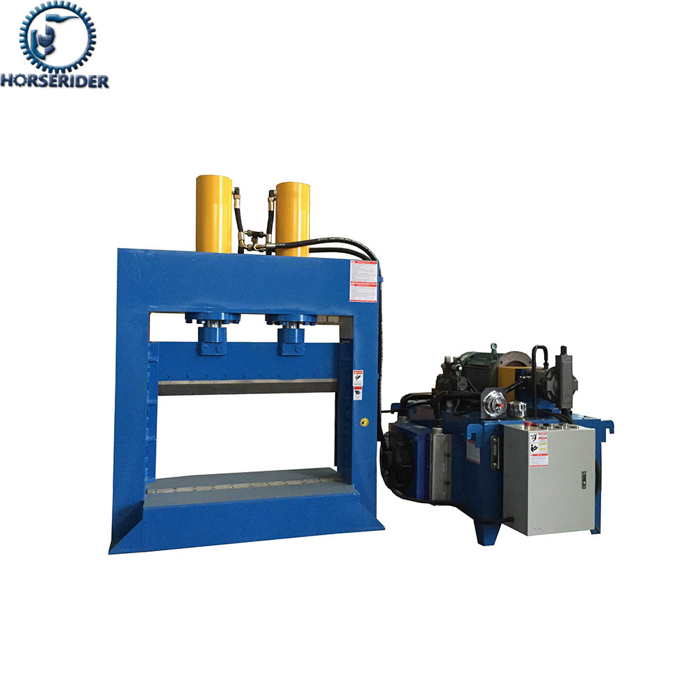 vertical Hydraulic plastic lumps film roll cutter cutting machine