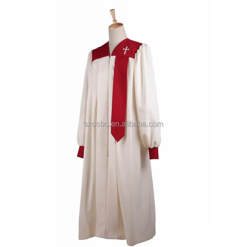 Custom Modern Unisex Gowns Church Choir Robe High Grade Clergy Uniform