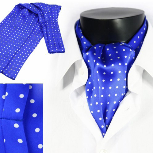 100% Latest Formal High Quality Mens Dotted Silk Cravat Ties