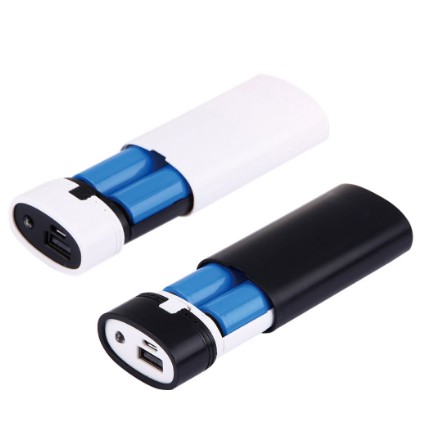 Микро-USB 2x18650 Коробка для батарей «сделай сам» корпус для батарей внешнего аккумулятора с USB-подсветкой (без батареи)