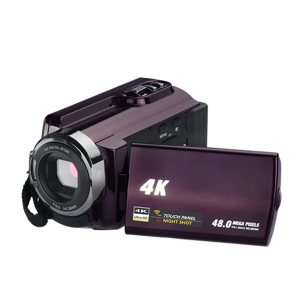 video camera recorder with 4K video resolution super clear image quality, new 4K camcorder