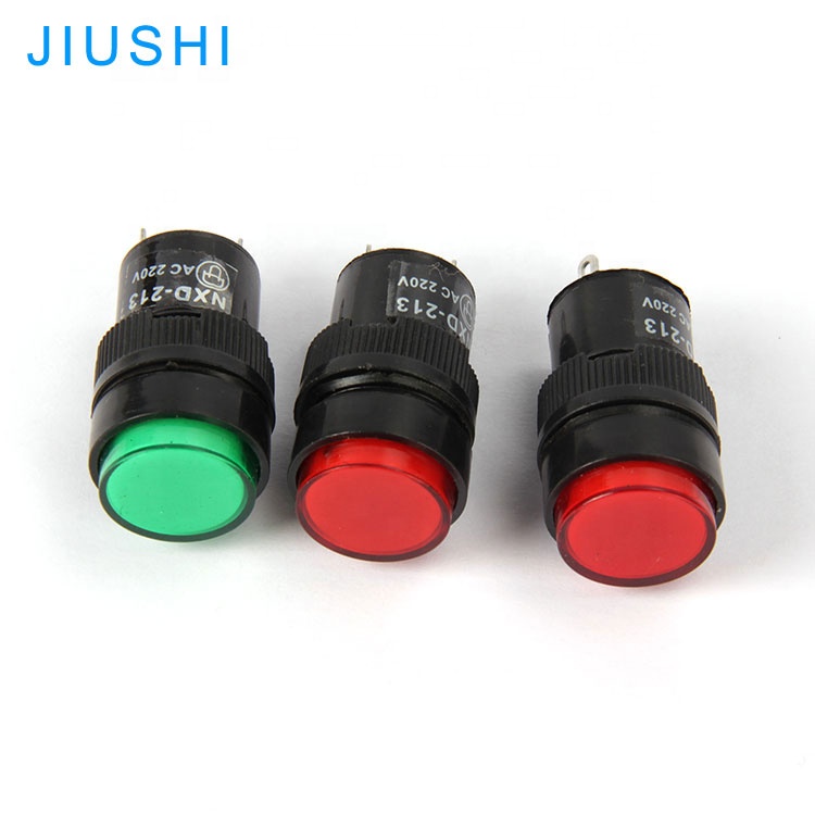 NXD-213 светодиодная сигнальная лампа 16 мм 12v 24v 220v Индикатор питания красный, зеленый, желтый