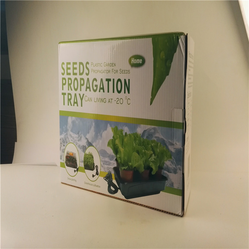 Heated propagator with seeding tray