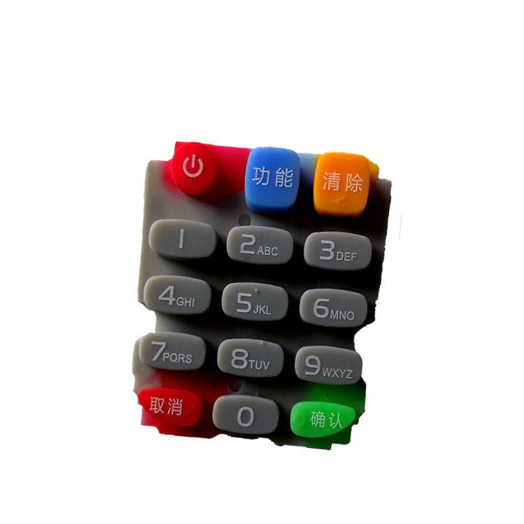 Factory supply OEM high temperature silicone rubber elastomer number keypad