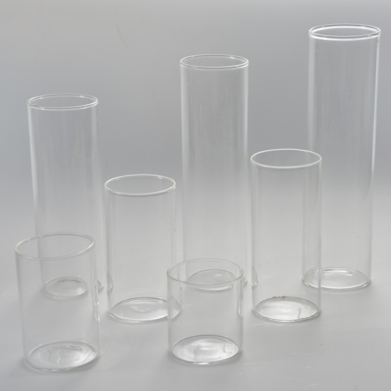 Factory Price Manufacturer Supplier Candle Holder Glass Round Candle Box Pillar Candle Holder