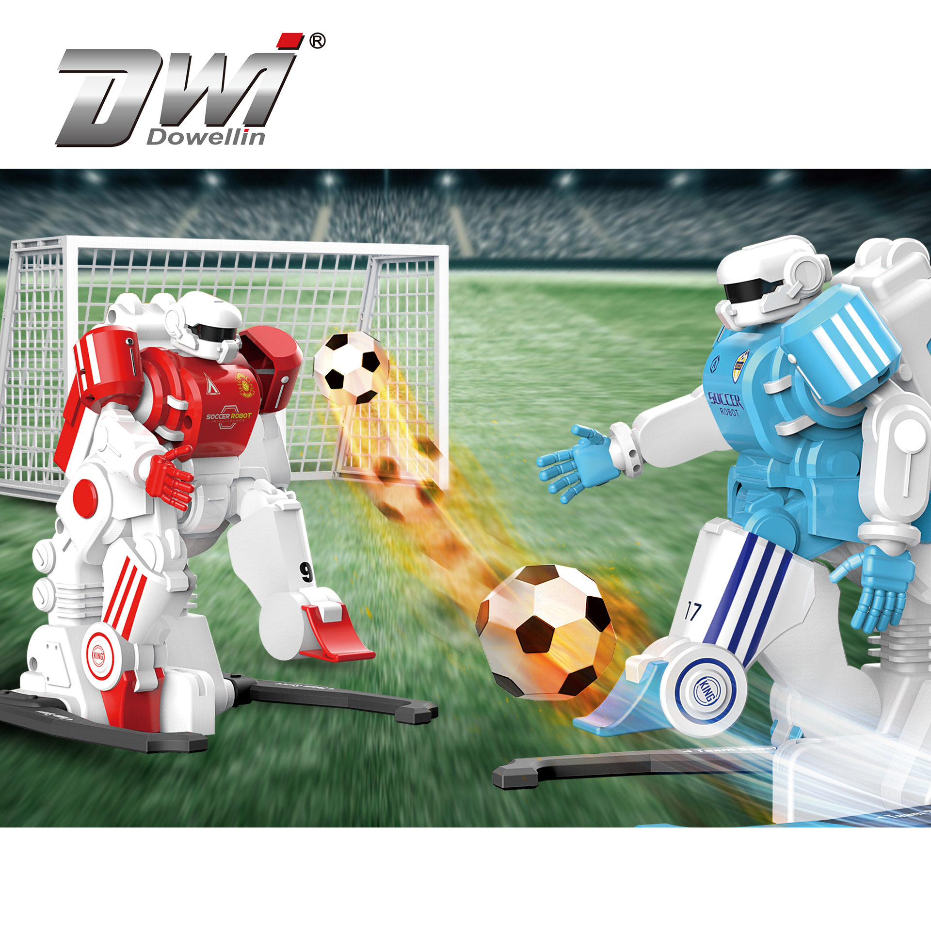 Интерактивная игрушка DWI для игры в футбол с длительным временем игры