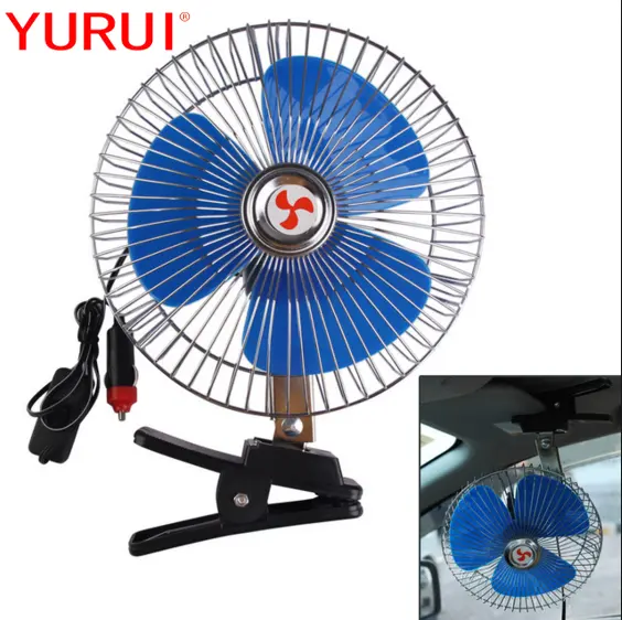 12 volt car fan car cooler fan with clip and switch