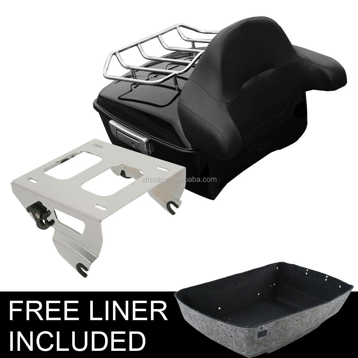TCMT XF111547-06 + A10-E King подходит для tour Pak Pack багажника и спинки Монтажная стойка для Harley Road Gilde 14-18 2016 15 17