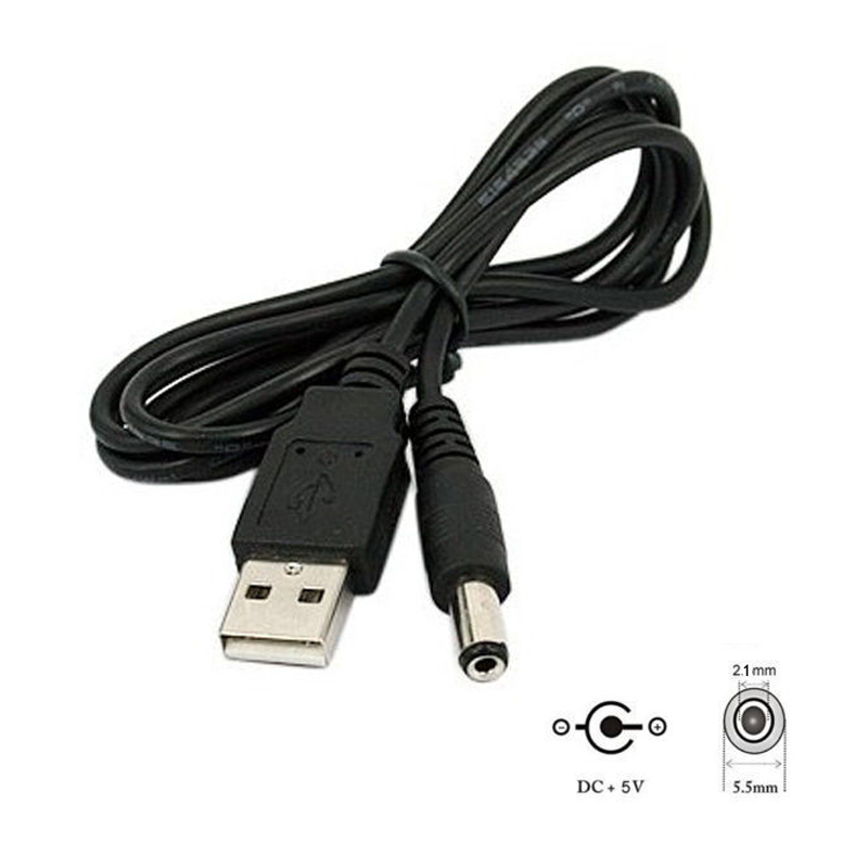 80 см порт USB 5.5 мм/2.1 мм 5 В DC баррель разъем кабеля питания разъем