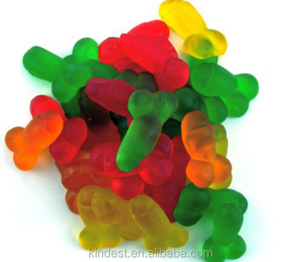 Высокое Качество gummy Пенис с разным размером, 6 унций Подгонянный мешок упакованный gummy член конфеты