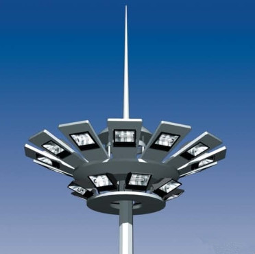 SH1000 China supplier product Q235/245 Steel galvanized 15~35m high mast flood lighting price with auto lifting system