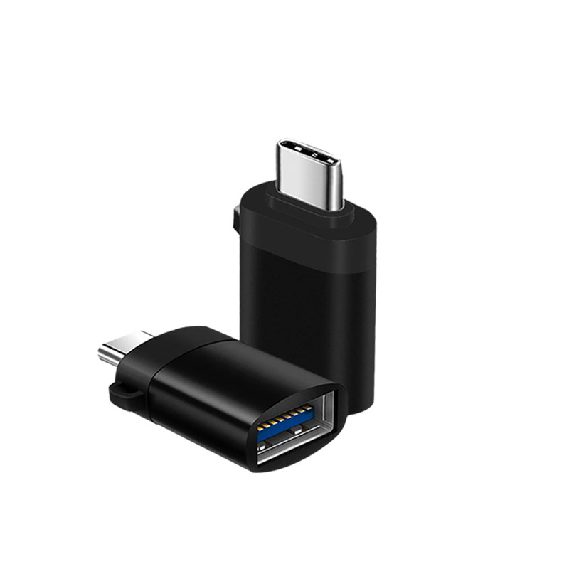 HOVEYO Тип c штекер к USB 3,0 гнездо из алюминиевого сплава разъем с подвесным кольцом адаптер для передачи данных USB C OTG адаптер