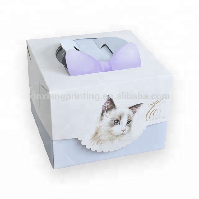Цена завода Картона cake box доска упаковочные коробки для торта упаковки