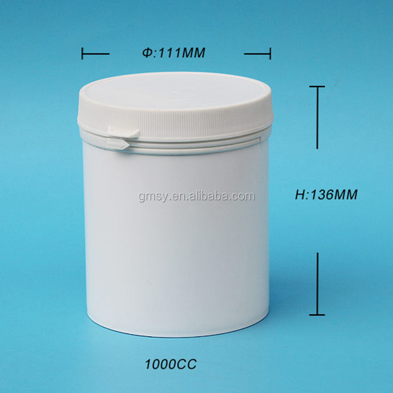витаминная таблетка Пластиковые бутылки HDPE 1000 мл с пользовательской крышкой для бутылок