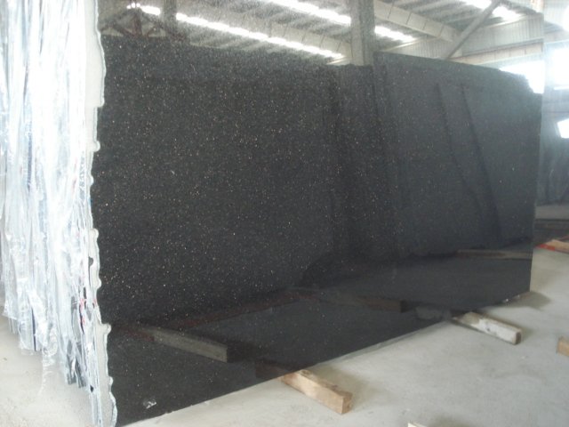 Black Galaxy Granite Slabs