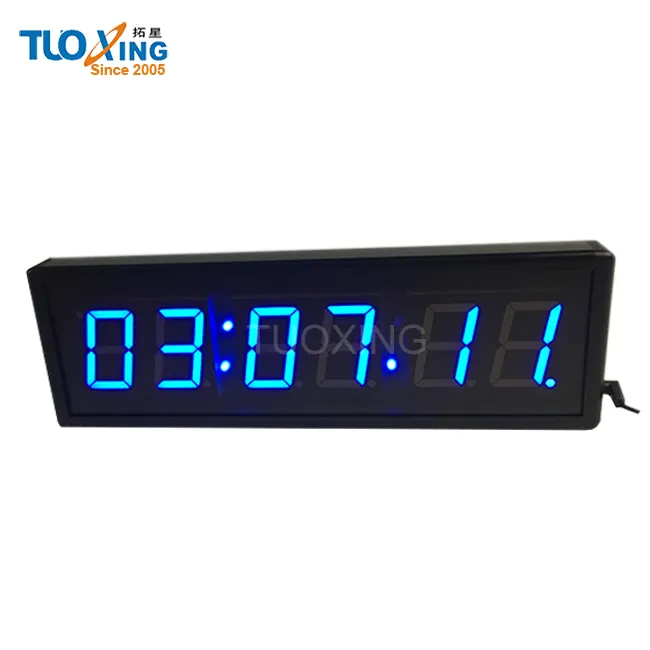 2.3 inch 6 digit 7 segment countdown timer led clock