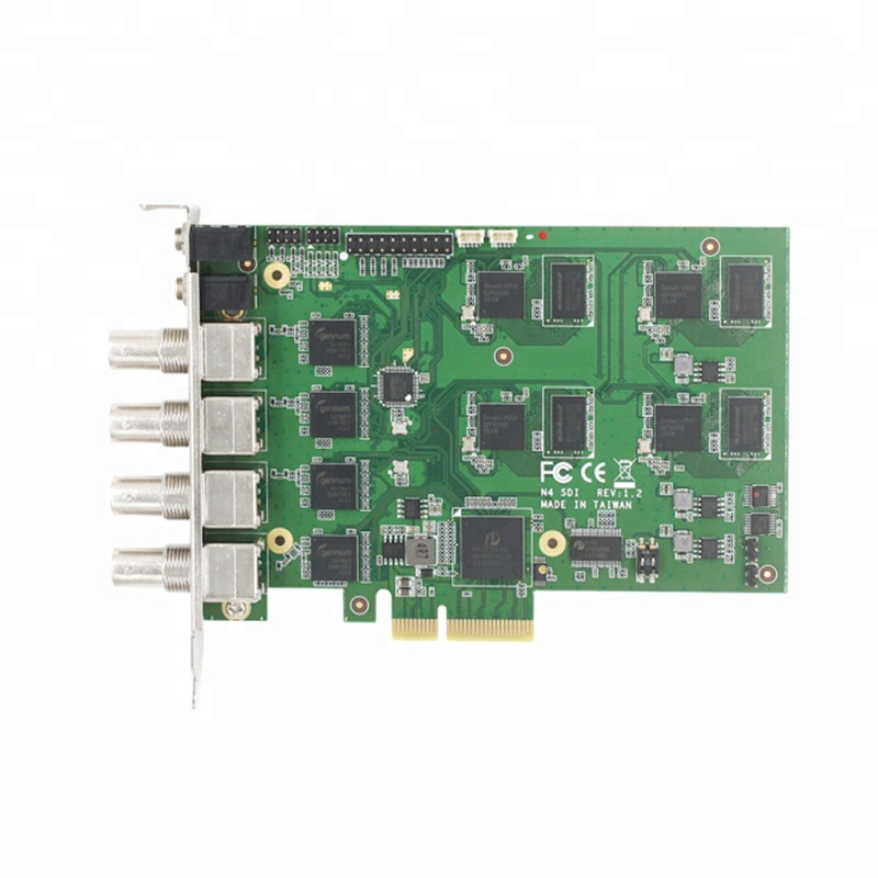 4 канала PCIe 4U SDI SDK Поддержка webcasting видео и аудио карты захвата