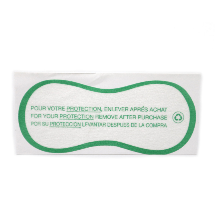 Wholesale Degradable Non Woven Bikini Hygiene Stickers Custom Printed Biodegradable Swimwear Hygienic Protection Liner