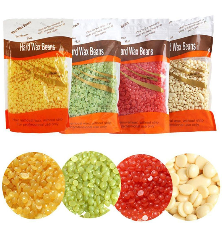 Body Hair Removal Hard Wax Beans Solid Depilatory Wax Natural Hot Film 10.5 ounces bag Wax Beads