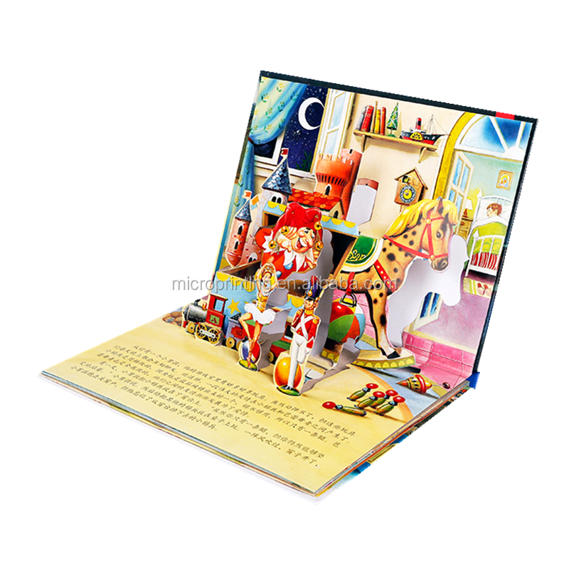 Модные пользовательские pop up смещение книги развивающие игрушки книги с мультфильма детские мягкие детской книги