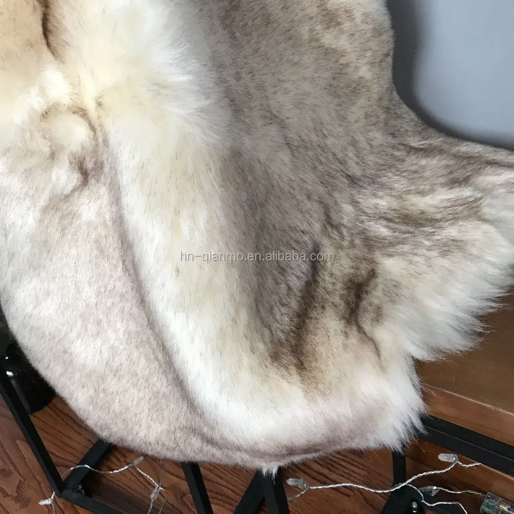 High quality super soft long hair animal tip dyed faux fur fabric
