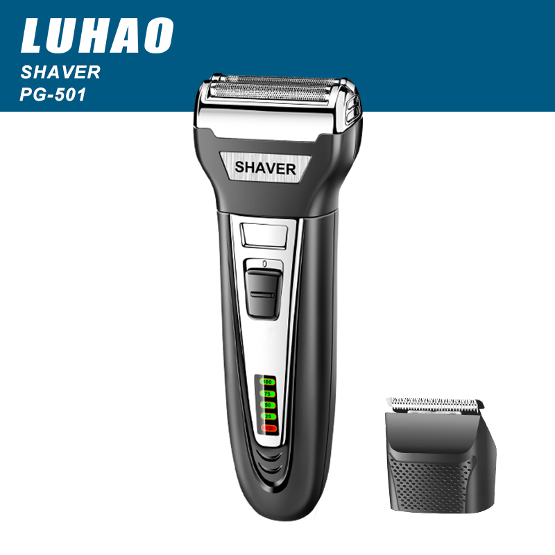Kemei LuHao 2018 PG-501 новый дизайн перезаряжаемая Мужская бритва 2 в 1 оптовая продажа