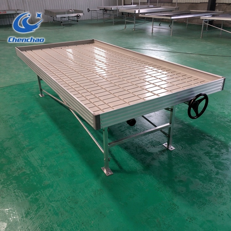 Парник гидропоники прокатки bench рассады подвижные лотки