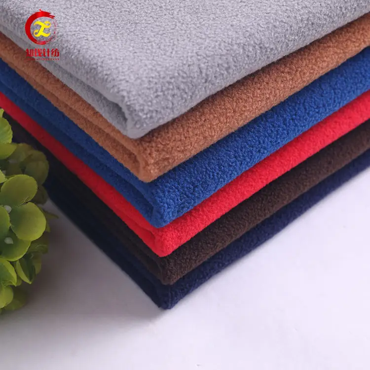 China supplier two side brush fleece fabric double sided knit 280 gsm polar fleece fabric