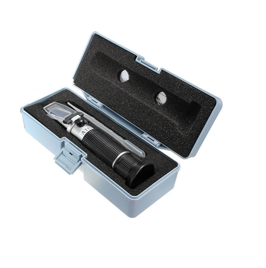 Portable Hand-held Refractometer, Digital Laboratory Refractometer for Brix, Salinity measuring