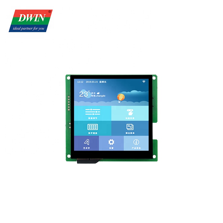 DWIN 4 дюймовая сенсорная панель Smart UART серийный TFT ЖК модуль 480*480 HMI ЖК-дисплей контрольной панелью программного обеспечения маленький на тонкопленочных транзисторах на тонкоплёночных транзисторах дисплей