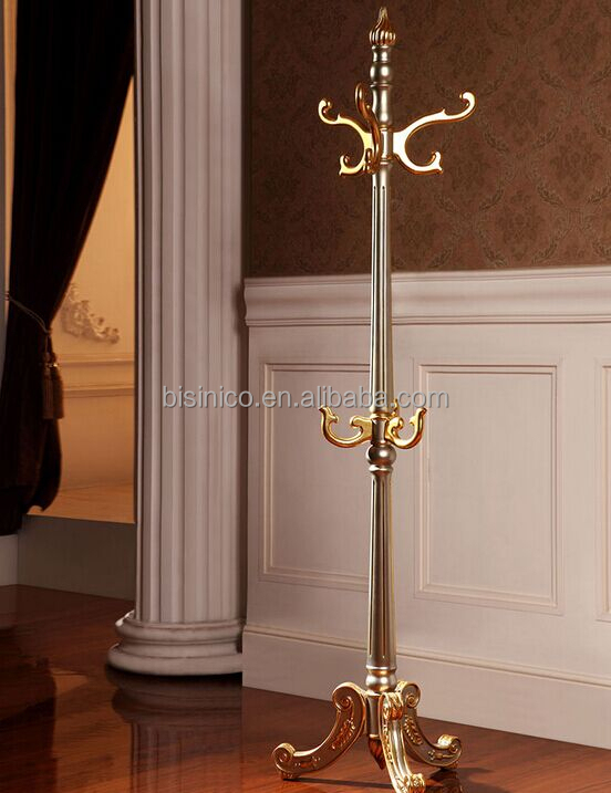 European Style Furniture Solid Wood Coat Rack, Special Designed Living Room Clothes and Hats Stand (BF01-ML011)