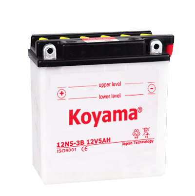 BEST on sale! 12N5-3B-12V5AH Dry Charged motorbike battery