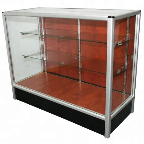 Countertop glass display shelf